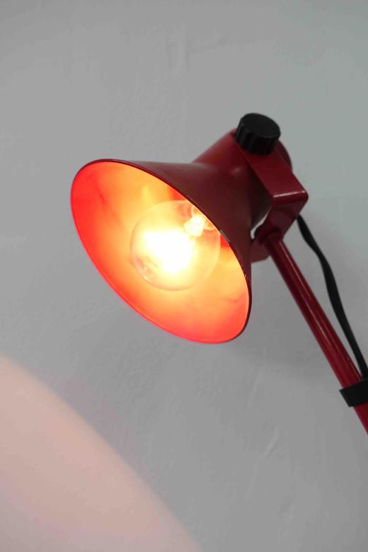 意大利中古长臂台灯 正红色 商品图9