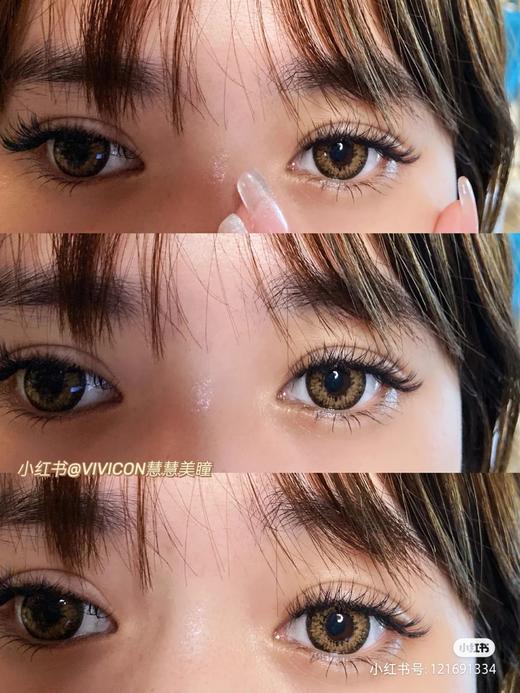 【店主实拍】复古公主棕 14.5mm 【年抛 度数0-1000度 含有525/575】 商品图2