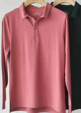 竹纤维女士休闲翻领长袖上衣2153