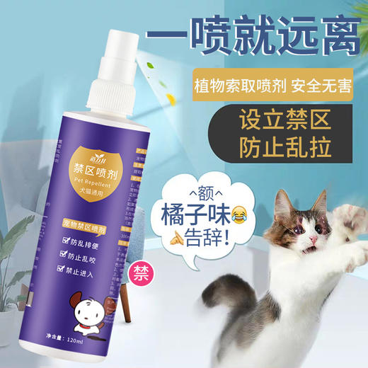 道力其禁区喷剂120ml 防止狗狗乱咬驱赶诱导喷剂 驱猫喷雾 商品图6