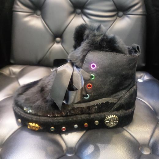 LFGJ 3832时尚潮流马毛/兔毛休闲鞋 商品图1