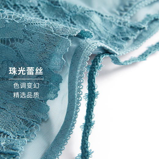 HSIA遐性感内裤女超薄款拼接蕾丝舒适透气包臀纯棉裆底中腰平角裤 商品图4