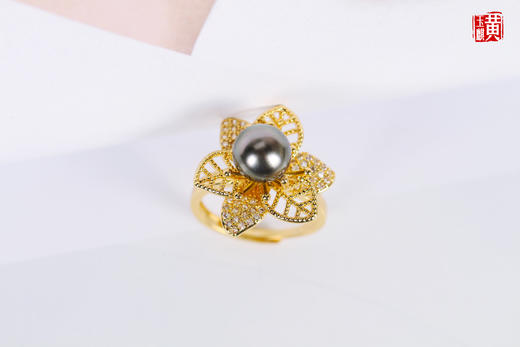 [ 花语 ]  大溪地海水珍珠戒指 商品图1