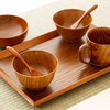【wakacho若兆】日本原产wakacho若兆传统漆器栗木餐碗茶杯餐具套装 商品缩略图1