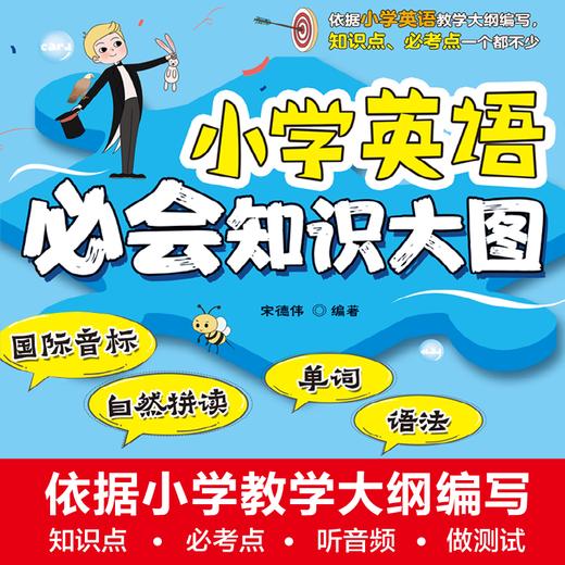 小学英语必会知识大图（国际音标、自然拼读、单词、语法） 商品图1