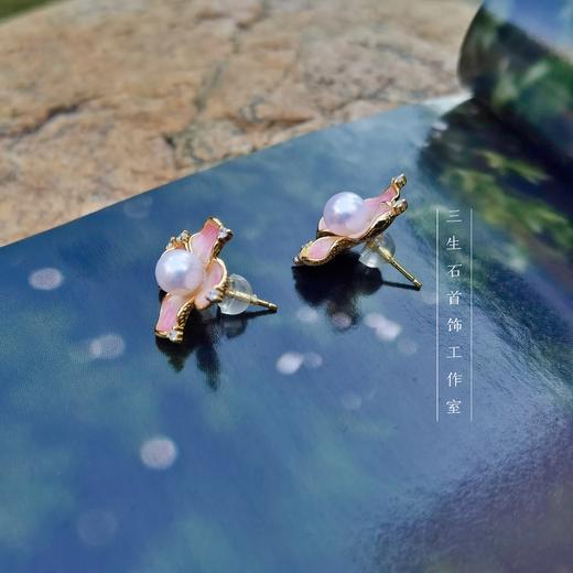 珐琅彩akova珍珠花朵 商品图6