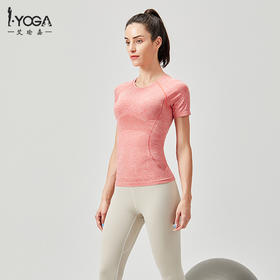 IYOGA瑜伽服女轻薄T恤不带胸垫T046