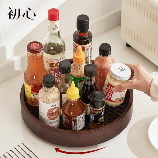 初心| 调料旋转收纳盘 商品图1