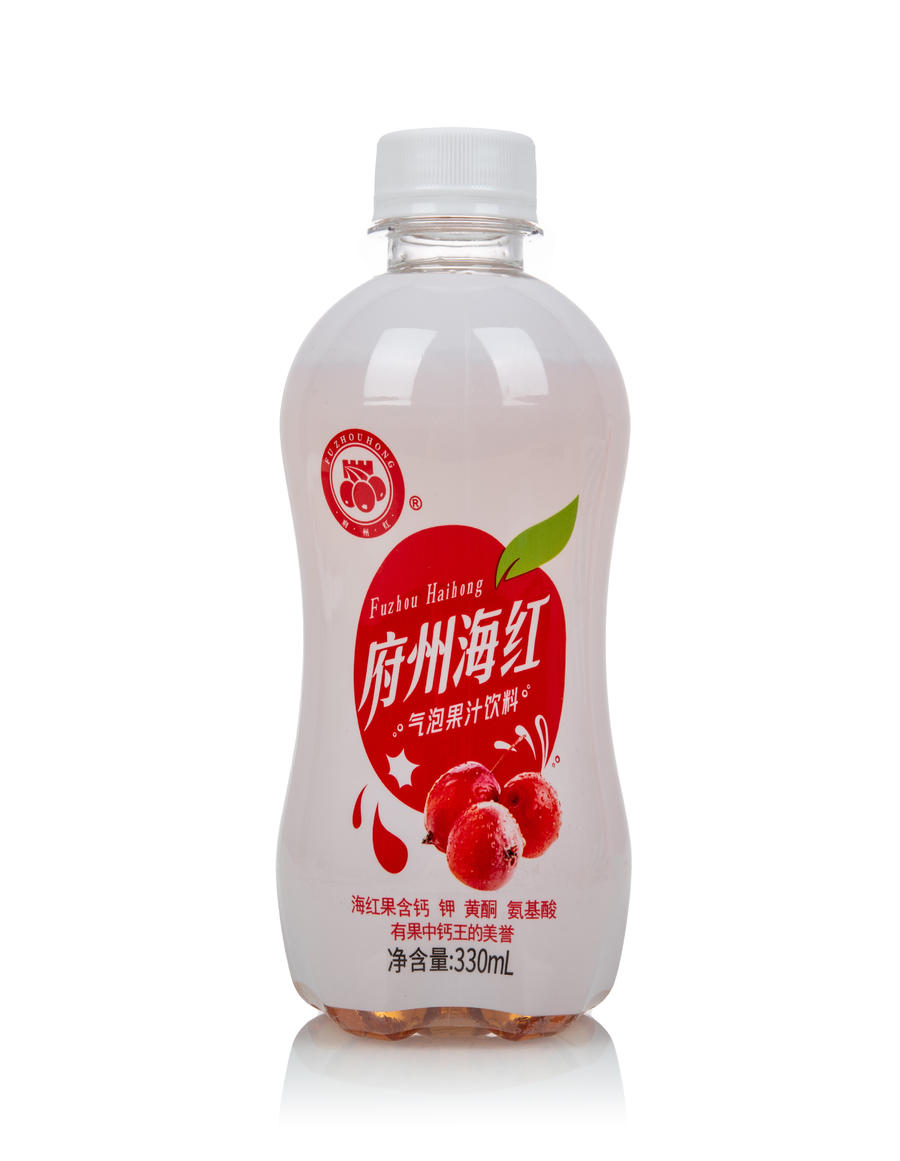 陕北特产 海红果 府州海红气泡果汁饮料 330ml*15瓶