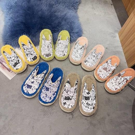 羽绒棉拖鞋女男家居家用包跟毛毛绒情侣秋冬季室内保暖冬天厚底 商品图9