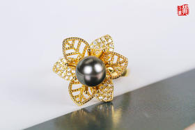 [ 花语 ]  大溪地海水珍珠戒指