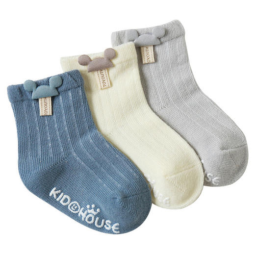 【组合装】秋冬新款a类宝宝袜子卡通配饰婴儿地板袜点胶防滑新生儿棉袜 商品图4