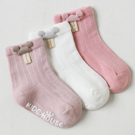 【组合装】秋冬新款a类宝宝袜子卡通配饰婴儿地板袜点胶防滑新生儿棉袜 商品图8