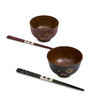 【wakacho若兆】日本原产wakacho若兆传统漆器栗木碗夫妻碗筷套装结婚礼物 商品缩略图3