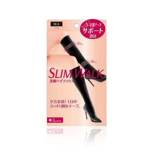 日本 SLIMWALK/丝翎  日用 紧身短袜黑色2段 商品图1