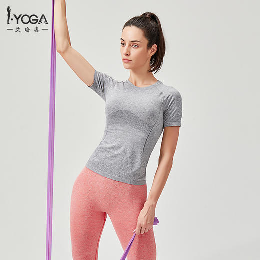 IYOGA瑜伽服女轻薄T恤不带胸垫T046 商品图4
