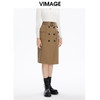 VIMAGE纬漫纪秋冬新款高腰时尚包臀裙半裙半身裙V1606212 商品缩略图2