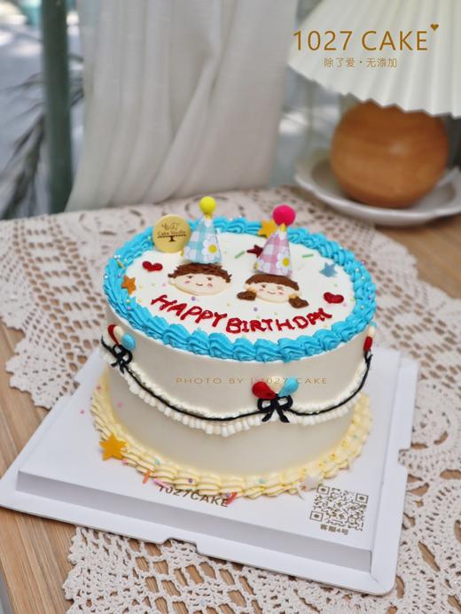 1027CAKE |  手绘蛋糕 ins风 双人手绘 清新 商品图2