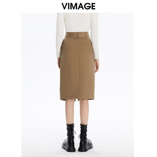 VIMAGE纬漫纪秋冬新款高腰时尚包臀裙半裙半身裙V1606212 商品图3