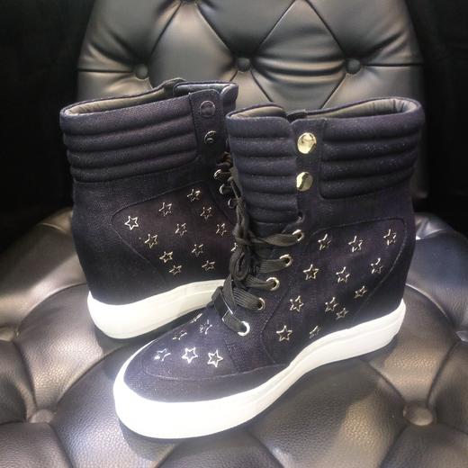 LFGJ  7201时尚内增高牛仔布女靴 商品图3