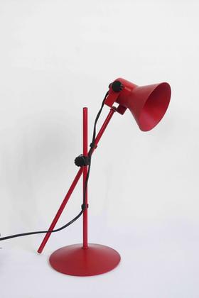 意大利中古长臂台灯 正红色