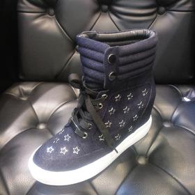 LFGJ  7201时尚内增高牛仔布女靴