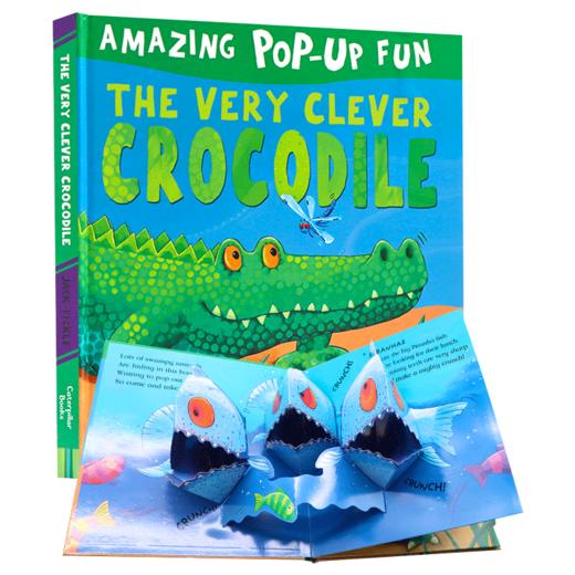 聪明的鳄鱼 英文原版绘本 The Very Clever Crocodile Peek a boo Pop ups 精装立体书 睡前阅读纸板书 英文版幼儿英语启蒙图画书 商品图4