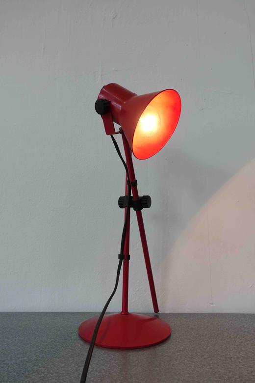 意大利中古长臂台灯 正红色 商品图3