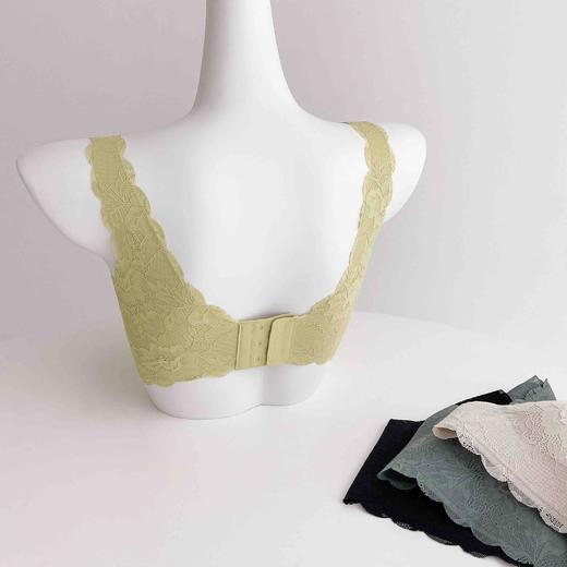 【一线代工厂】女士蕾丝无痕内衣后开扣美背文胸 商品图4