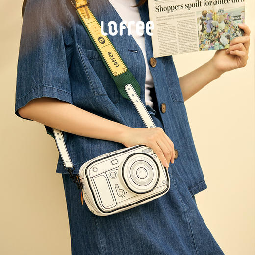 lofree洛斐小浪斜挎包新款潮牌小包包小众休闲时尚百搭女士单肩包 商品图1