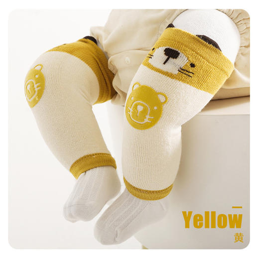 【卡通点胶宝宝学步护膝2个装】秋冬新款宝宝护套棉婴幼儿爬行护膝卡通可防滑点胶儿童护膝 商品图1