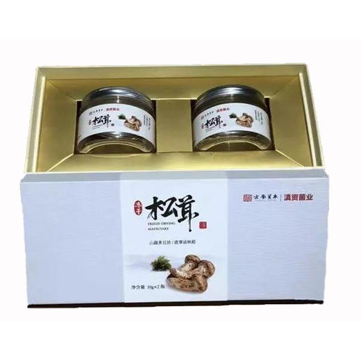 云南滇资 冻干松茸片礼盒 10g*2瓶/盒 商品图1