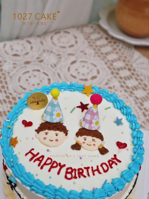 1027CAKE |  手绘蛋糕 ins风 双人手绘 清新 商品图1