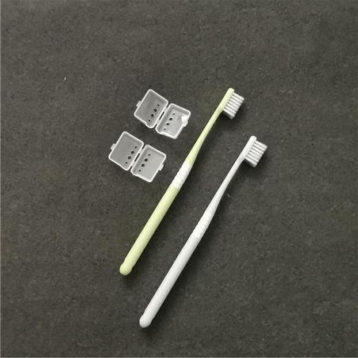 【居家日用】*竹炭软毛小头牙刷3支盒装 商品图3