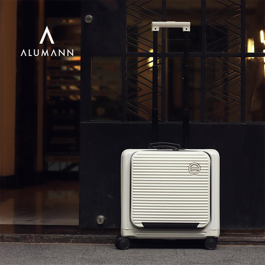 旅漫/Alumann 商务拉杆箱前开盖行李箱男女通用旅行箱 A-9837 商品图5