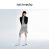 【下架】lost in echo 原创设计师品牌 不规则鞋跟填充装饰方头及膝靴长靴 商品缩略图4
