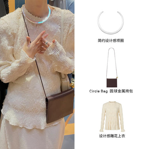 HIDEMI简约设计感项圈 银色/金色 商品图3