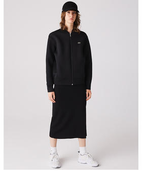 LACOSTE法国鳄鱼女装秋季宽松休闲棒球领飞行员夹克外套女|BF8385