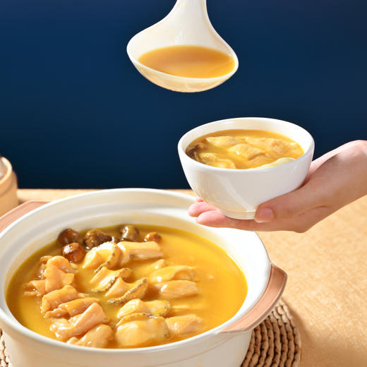 【拍一发二】极盏花胶鲍鱼鸡 金汤加热即食海鲜火锅礼盒装1.8kg 商品图3