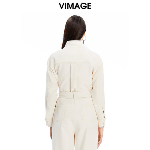 VIMAGE纬漫纪秋冬新款女装个性时尚宽松立领简约小上衣V1613206 商品图3