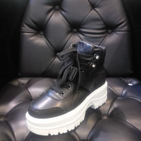 LFGJ  5908 时尚全皮厚底高帮女鞋