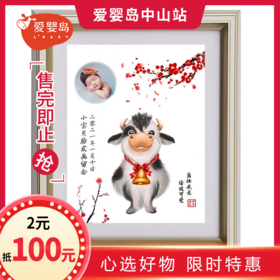 婴儿胎发纪念品（购券后可到门店选择所需要做的纪念品款式）