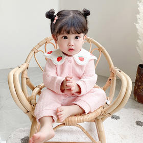 2021秋冬新款宝宝连身衣爬爬服包屁衣哈衣双层婴儿连体衣