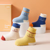 【3双装 保暖柔软亲肤】A类毛圈加厚婴儿袜子秋冬新款卡通字母拼色儿童袜子韩版新生儿宝宝袜 商品缩略图1