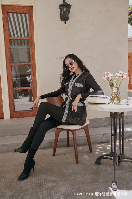 超弹轻塑磨毛芭比裤 打底裤 D12U1514 商品图7