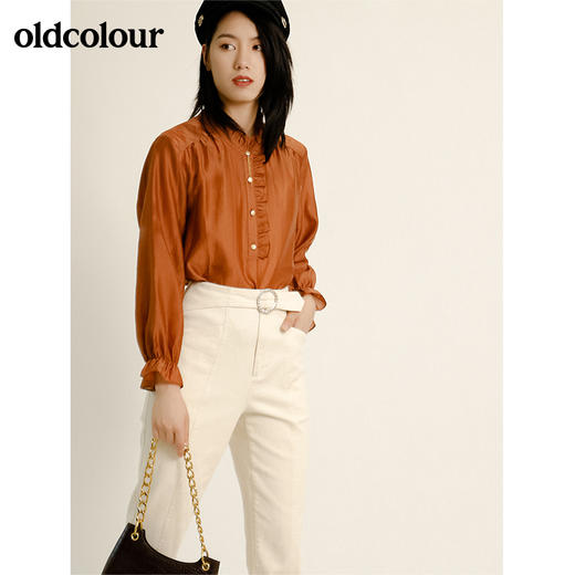 oldcolour气质百搭长袖套头衫M31013116 商品图1