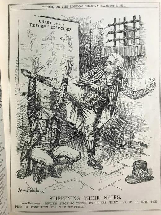 1911年1-6月 英国讽刺漫画杂志《笨拙》 数百幅插图  漆布精装16开 商品图12