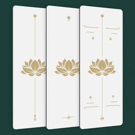 进口白莲花天然橡胶瑜伽垫5MM