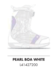2122 SALOMON PEARL BOA WHITE WOMENS 23.5/37