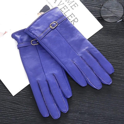 优品-时尚纯色羊皮手套-会员6折 商品图6